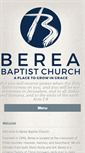 Mobile Screenshot of berea-baptist-church.org